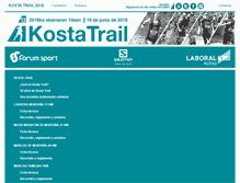 Tablet Screenshot of kostatrail.com